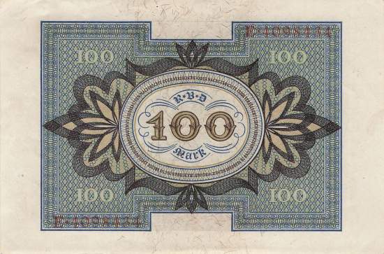 100 Mark 1920 ro.67a B/E